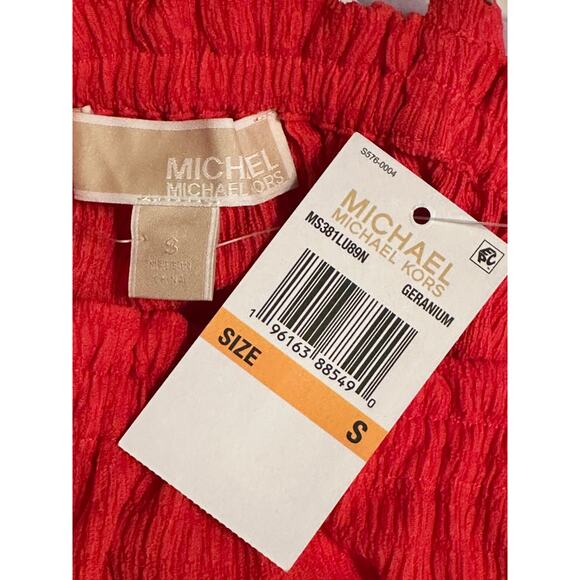 Michael Kors Geranium Smocked Maxi Dress Geranium S - Picture 14 of 14